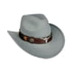 thumbnail image 2 of Sombrero de vaquero para mujeres y hombres, sombrero para el sol, para acampar, carnaval, accesorios de disfraz, viaje Gris, 2 of 8
