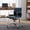 Blue-Mid Back, variant on Cottinch Ribbed Office Chair High Back Genuine Leather Ergonomic Desk Chair with Arms, Adjustable Height Executive Conference Task Chair Swivel Chair for Home Office, Green