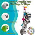 thumbnail image 2 of 1045 Ringy Pot Ringer M&M Bird Toys Stainless Steel Acrylic Ring Noisy Toy, 2 of 8