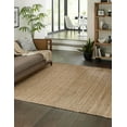 thumbnail image 2 of Rugs.com Hand Braided Jute Rug – 8 Ft Square Natural Flatweave Rug Perfect For Living Rooms, Kitchens, Entryways, 2 of 7