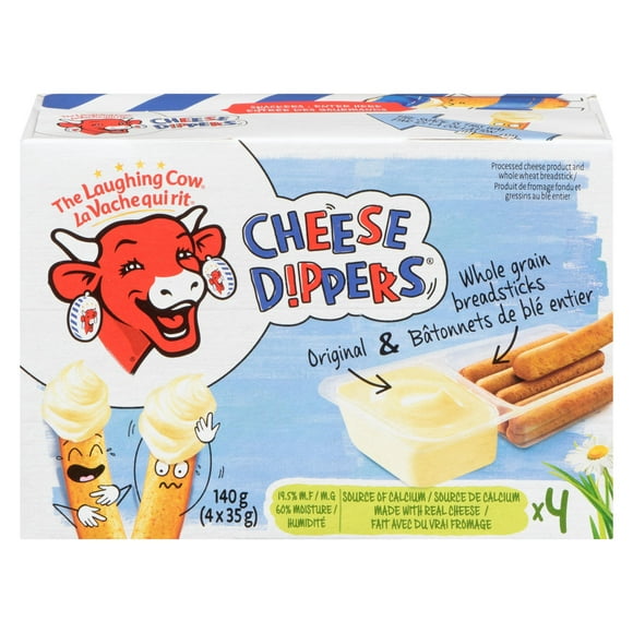 The Laughing Cow, Original Cheese Dippers 4P, 4 Portions, 140 g