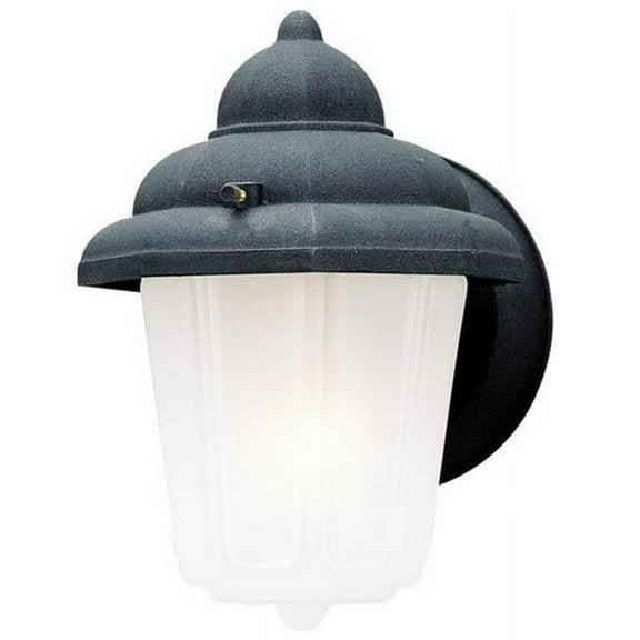 One Light Outdoor Wall Lantern, Black