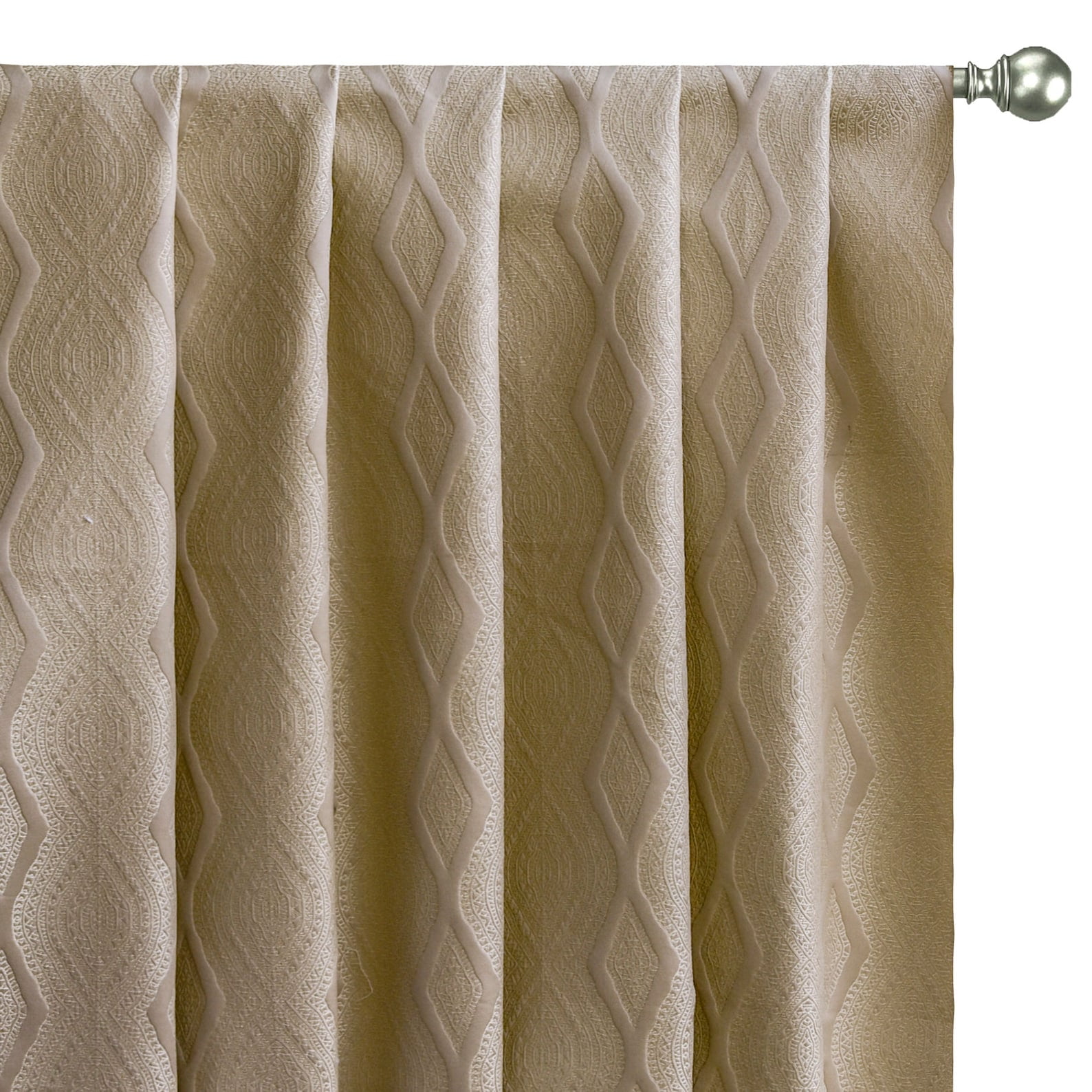 beige curtain material