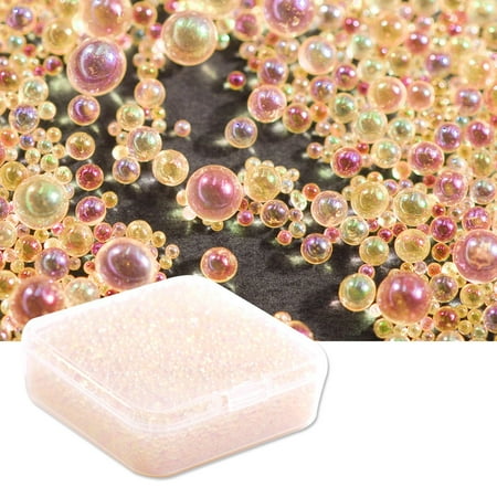 

90g UV Resin Bubble Beads AB Miniature Inclusion for 3D Nail Art Pendant Decor
