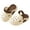 A-Khaki404, variant on Toddler Girls Sandals Cute Cartoon Pattern Eva Material Closed Toe Lightweight Outdoor Garden Shoes US Size:6