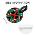 thumbnail image 5 of Palestine Set of 2pcs PU Leather Round Suitcase Tags with Privacy Cover and Name ID Tag - Ideal for Travel Luggage, Handbags, Backpacks, School Bags, 5 of 6