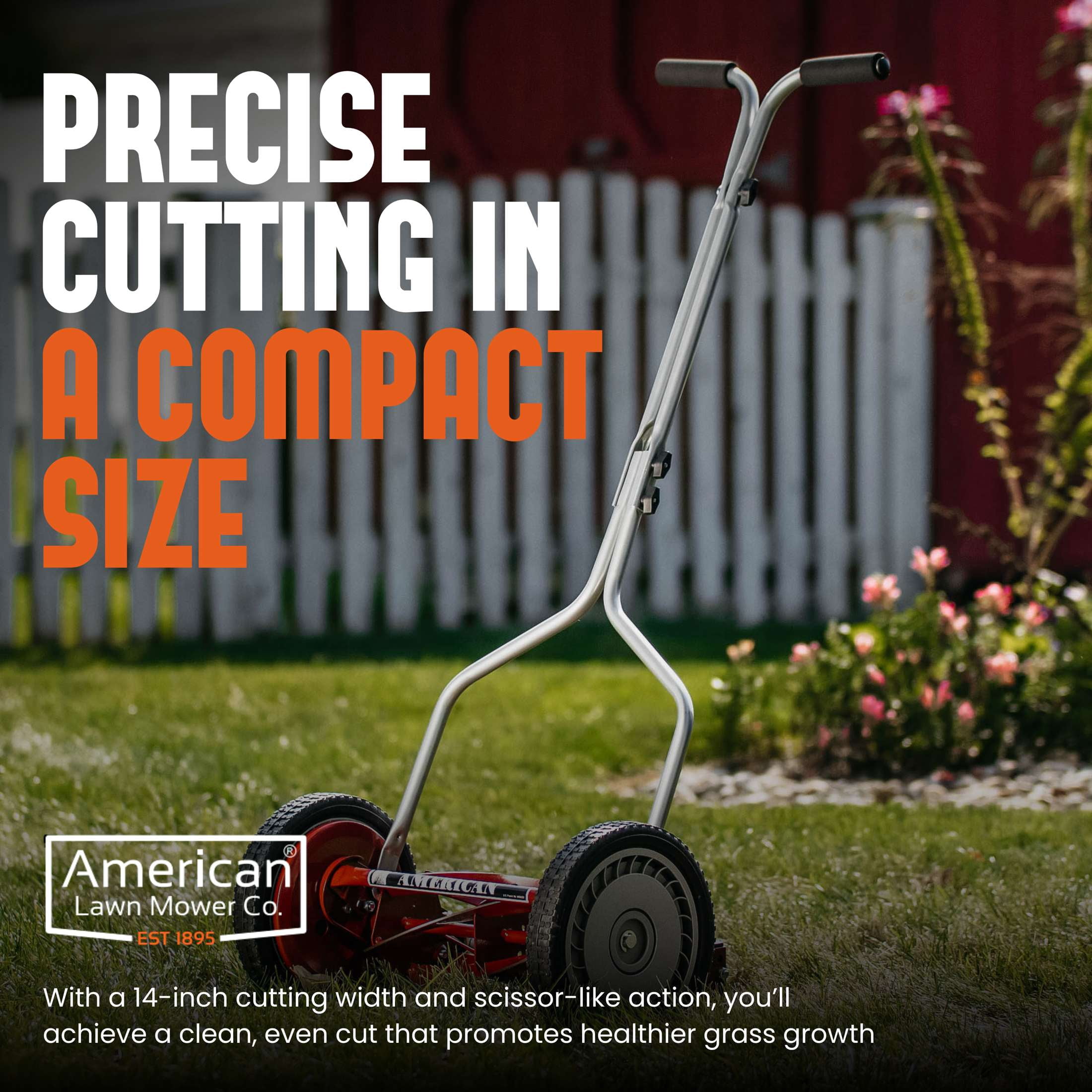 American Lawn Mower 1304-14 14-inch 5-Blade Push Reel Lawn Mower