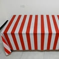 thumbnail image 4 of Ensemble de 2 Nappes pour Fêtes en Plastique à Rayures Rouges et Blanches, Imperméables, pour Occasions Festives des Fêtes, 4 of 9