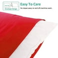 thumbnail image 3 of NTBAY 6 Pack 100% Brushed Microfiber King Pillowcases, 1800 Super Soft and Cozy, Wrinkle, Fade, Stain Resistant with Envelope Closure Bed Pillow Cases, 20"x40", Red, 3 of 5