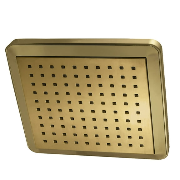 Kingston Brass K250A7 Shower Scape 9-5/8" Square Rainfall Shower Head, Brushed Brass