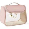 thumbnail image 2 of Portable Women's Clear Makeup Bag With Hook,Waterproof Travel Toiletry Bag,Bring Zipper Skincare Cosmetic Bag,Toiletries Organizer Tote Storage Bag, 2 of 6