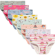 thumbnail image 1 of alzoncillos de algodón transpirables para niñas, ropa interior variada, 6-8 piezas Xtellar multicolor, 1 of 4