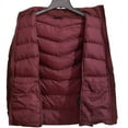 thumbnail image 4 of 32 Degrees Womens Wide Channel Puffer Jacket Purple Medium, 4 of 5