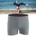 thumbnail image 2 of Pantalones cortos deportivos para mujer, pantalones cortos elásticos transpirables para entrenamiento físico, ejercicio, Yoga (gris XL), 2 of 7