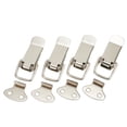 thumbnail image 2 of MYG for Iron Cabinet Toggle Latch Catch 4-Piece Set Spring-Loaded Hasp Clamp for Boxes Cabinets Closets Heavy-Duty Hardware Lock Without Lock Silver 7.2x2.7cm, 2 of 10