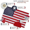 thumbnail image 4 of OLIYNEDY Flag Pole with 3x5 Embroidered American Flag and Bracket, 5FT Tangle Free Metal House FlagPole Kit for Outside (White), 4 of 6