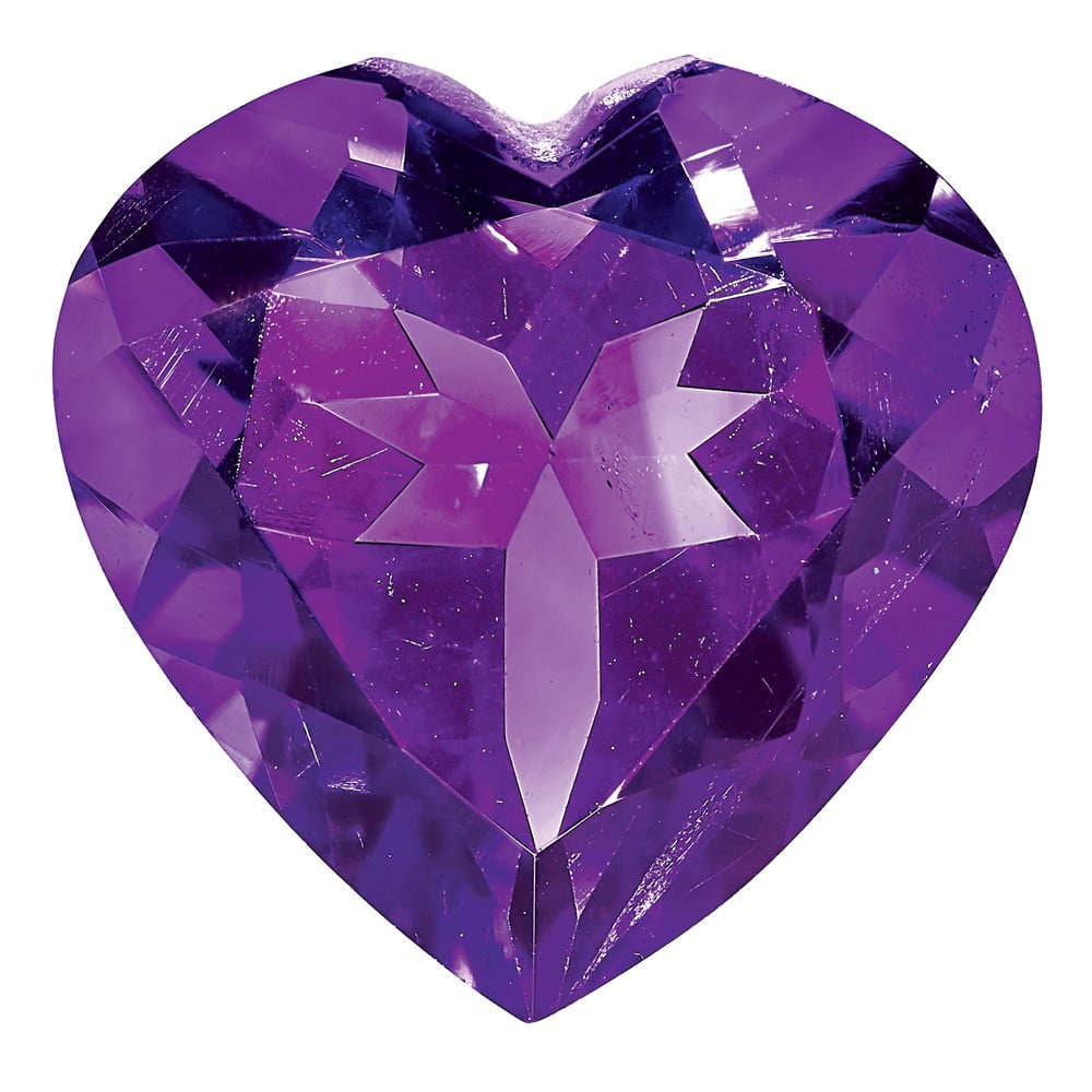 AA Jewels Amethyst Purple February Gemstone , 5MM HEART FACETED