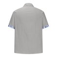 thumbnail image 5 of Mens Cotton Linen Shirts Button Down Short Sleeve Vocation Beach Shirts Casual Summer Outdoor Shirt, 5 of 5