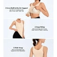 thumbnail image 4 of Women's Camisole with Built in Bra Tank Tops for Layering Stretch Casual Undershirts Wider Strap, 4 of 7
