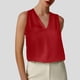 thumbnail image 2 of Top sin mangas con cuello en V para el verano: ropa informal/para actividades al aire libre, poliéster, fácil de cuidar, combina con vaqueros, tallas S-XL, 2 of 4