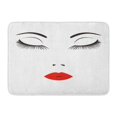 thumbnail image 1 of POGLIP Lash of Face Woman Long Lashes and Red Lips Abstract Doormat Floor Rug Bath Mat 23.6x15.7 inch, 1 of 1