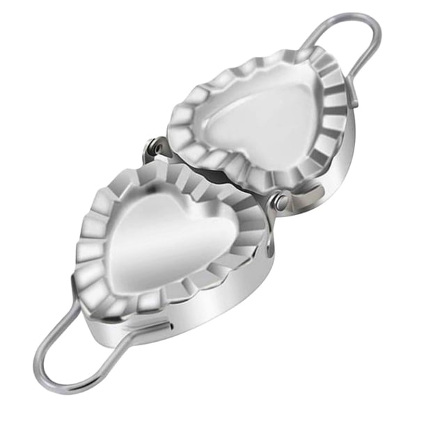 Máquina para hacer dumplings, utensilios de cocina con mango para empanadas y wontons, prensa para tartas en forma de corazón