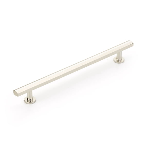 Schaub And Company 555-PN Heathrow 8" Center To Center Contemporary Solid Brass Bar Handle