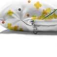 thumbnail image 4 of Mustard Pet Bed, Pattern with Floral Branch and Polka Dots Abstract Botanical, Chew Resistant Pad for Dogs and Cats Cushion with Removable Cover, 24" x 39", Multicolor, by Ambesonne, 4 of 4
