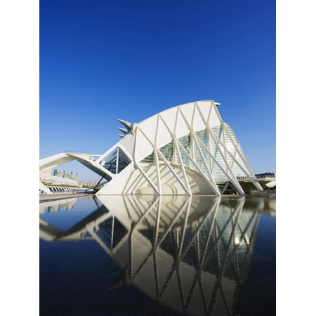 Science Museum, Architect Santiago Calatrava, City of Arts and Sciences, Valencia, Spain, Europe Print Wall Art By Christian (Best Art Museums In Europe)