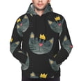 thumbnail image 4 of Bingfone Faces Of The Cat Men'S Drawstring Hoodie Long Sleeve Pocket Sweatshirts-4x-Large, 4 of 9