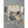 thumbnail image 3 of Gray Suit Ostritches T-Shirt Men -Wilfred Hildonen Designs, Male XX-Large, 3 of 4