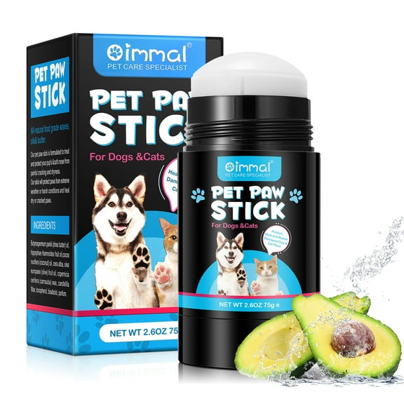 Oimmal Dog Paw Balm Stick, Moisturizer & Protection for Pet Feet & Foot Pads, Soothe, Heals, Repairs and Moisturizes Dry, Cracked & Damaged Paws and Noses