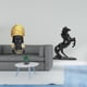 thumbnail image 2 of Estatua de mujer africana, figura de resina, adorno, estatua de caballo, escultura de animal, material de resina creativo, adecuado para estante de of, 2 of 8