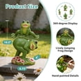 thumbnail image 3 of The Growing Ground Frog Garden Statue, Hand-Painted Jumping Frog Decor for Indoor & Outdoor Use, Yard, Lawn, Patio, Green, 3 of 8