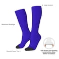 thumbnail image 5 of Picia Women Crew Soft Moisture-wicking Socks Darkblue Pattern Design Cotton Socks, One Size fit All, 5 of 9