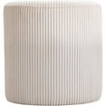 thumbnail image 4 of Pemberly Row Ottomane / Tabouret Beige Moderne / Contemporain en Tissu Microsuède Doux, 4 of 8