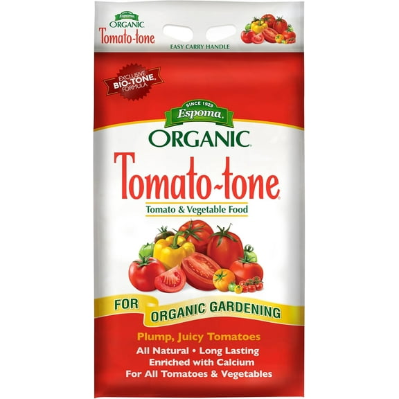 Organic Tomato-Tone 3-4-6 with 8% Calcium. Organic Fertilizer for All Types of Tomatoes and Vegetables. Promotes Flower and Fruit Production. 18 lb. Bag