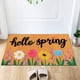 thumbnail image 3 of Fiudx Felpudo de Bienvenida de Primavera, Poliéster Suave, Base de Pvc Antideslizante, Versátil para Interiores y Exteriores, Cómodo para Pasillos, Entradas y Salas de Estar, 45 X 75 Cm., 3 of 7