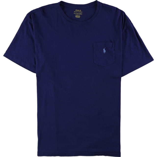 Ralph Lauren - Camiseta básica para hombre, color azul, talla mediana Ralph Lauren Camiseta básica