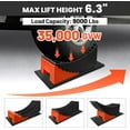 thumbnail image 3 of Tandem Trailer Tire Change Ramp, Tire Lifts Up to 6.3", Raised Tire Change Ramp for Trailers Campers, RV Leveling Blocks with Chocks, Carry Bag, Dual Axle Tandem Wheel Aid,1 Pack, 3 of 7