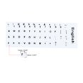 thumbnail image 2 of Unique Bargains English & Japanese Keyboard Stickers Universal Keyboard Cover Frosted, White Background Black Lettering 2pcs, 2 of 5
