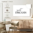 thumbnail image 5 of Elephant Stock Sweet Dreams Typography Wall Art - Horizontal Canvas Wall Art - Living Room Wall Decor - Inspirational And Typography Canvas - Black And White Decor By Nouveau Prints - 51" x 34", 5 of 8