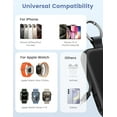 thumbnail image 2 of RORRY Portable Charger, 5000mAh Portable Charger Power Bank with Built-in Cables, Travel Keychain Battery Pack for Apple Watch Ultra 2/9/8/Ultra/7/6/SE/5, iPhone 16/15/14/13/12, White, 2 of 5