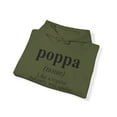 thumbnail image 4 of Poppa Dad Fathers Day Definition Hoodie, Gifts, Hooded Sweatshirt, 4 of 4