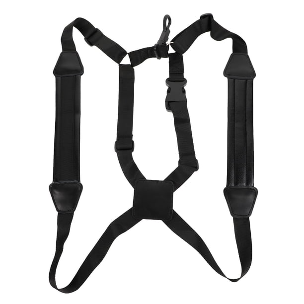 BESTYASH Correa Ajustable Para Saxofón De Doble Hombro En Negro Con Material Cómodo Y Resistente