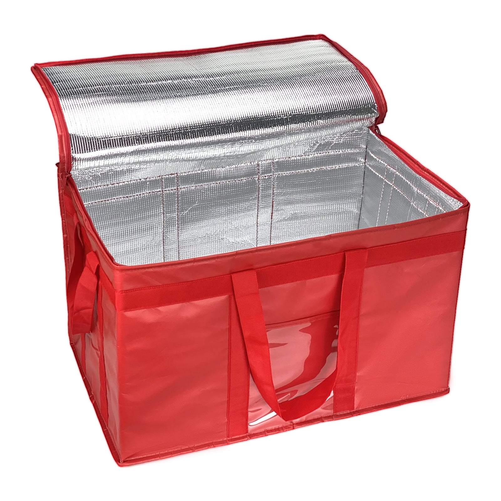 Yongzhenlite XXXL Collapsible Insulated Cooler Bag with Zipper, Reusable Thermal Shopping Bag Keep Food Hot Cold, Heavy Duty for Grocery Catering 23x15x14 Inch