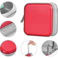 thumbnail image 2 of Methold Estuche organizador de CD rojo, bolsa de almacenamiento dura y duradera, estuche organizador, estuche de almacenamiento portátil para Cables de audio/vídeo, 2 of 2