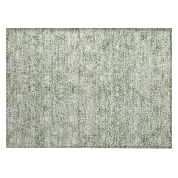 Dalyn Rugs Machine Washable Indoor/Outdoor Chantille Aloe 1'8" x 2'6" Rug