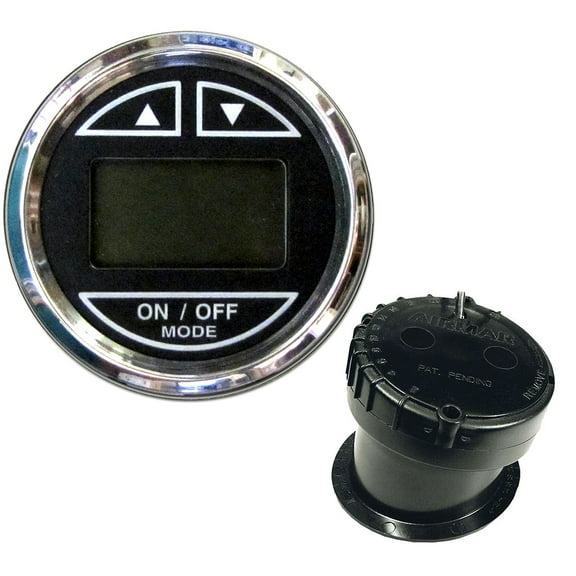 Faria 2" Depth Sounder w/In-Hull Transducer - Black - Stainless Steel Bezel