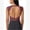 Burgendy, variant on Women Twist Back Workout Top with Built in Bra Cap Sleeve Pilates Yoga Crop Open Back Sports Top Athletic Gym Tight Shirt